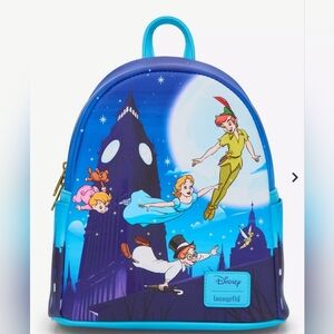 Loungefly Disney Peter Pan Night Flight Mini Backpack NWT